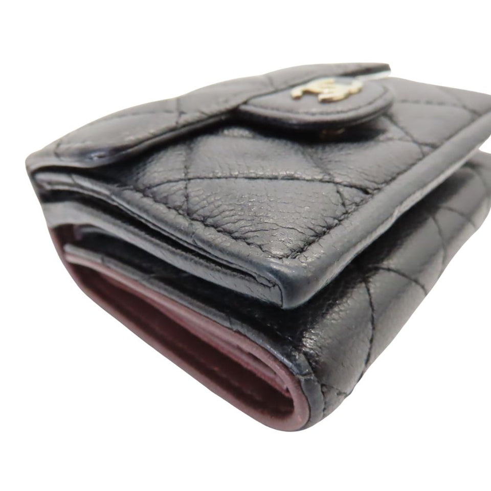 Chanel Timeless Classic Caviar Skin Trifold Wallet