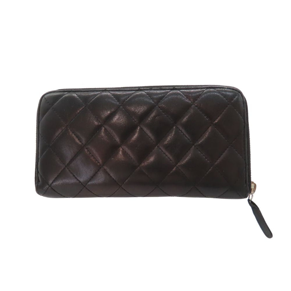 Chanel Classic Long Zip Wallet Lambskin Wallet