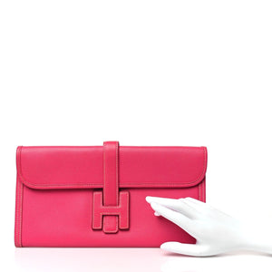 Hermes Epsom Jige Elan 29 Clutch Rose Tyrien