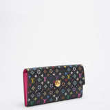 Louis Vuitton Monogram Multicolor Sarah Long Wallet Gold Hardware Limited Edition
