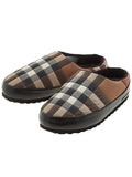 Luxury Burberry House Check Flat Slippers Brown