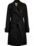 Luxury Burberry The Mid-length Kensington Heritage Trench Coat Midnight Blue