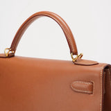 Hermes Vintage Gold Kelly Sellier 32 Epsom D Square 2000