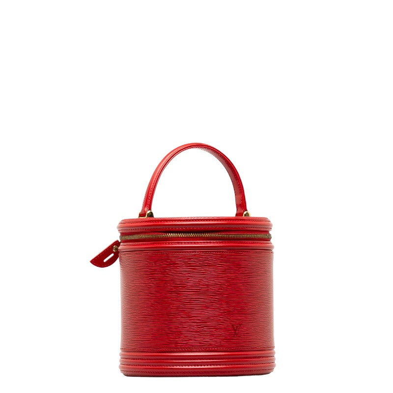 Louis Vuitton Epi Canyon Handbag Vanity Bag Castilian Red Leather Louis Vuitton