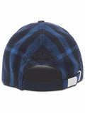 Luxury Burberry Check Pattern Wool Ball Cap Blue