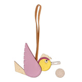 Hermes Ostrich Epsom Swift Birdy Bag Charm Mauve Sylvestre Nata Jaune Citron Magnolia Sesame