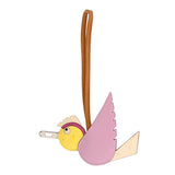 Hermes Ostrich Epsom Swift Birdy Bag Charm Mauve Sylvestre Nata Jaune Citron Magnolia Sesame