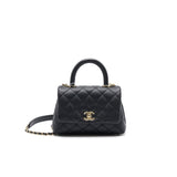 Chanel Coco Handle Extra Mini Black L serial30