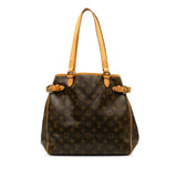 Louis Vuitton Monogram Bag Leather Brown