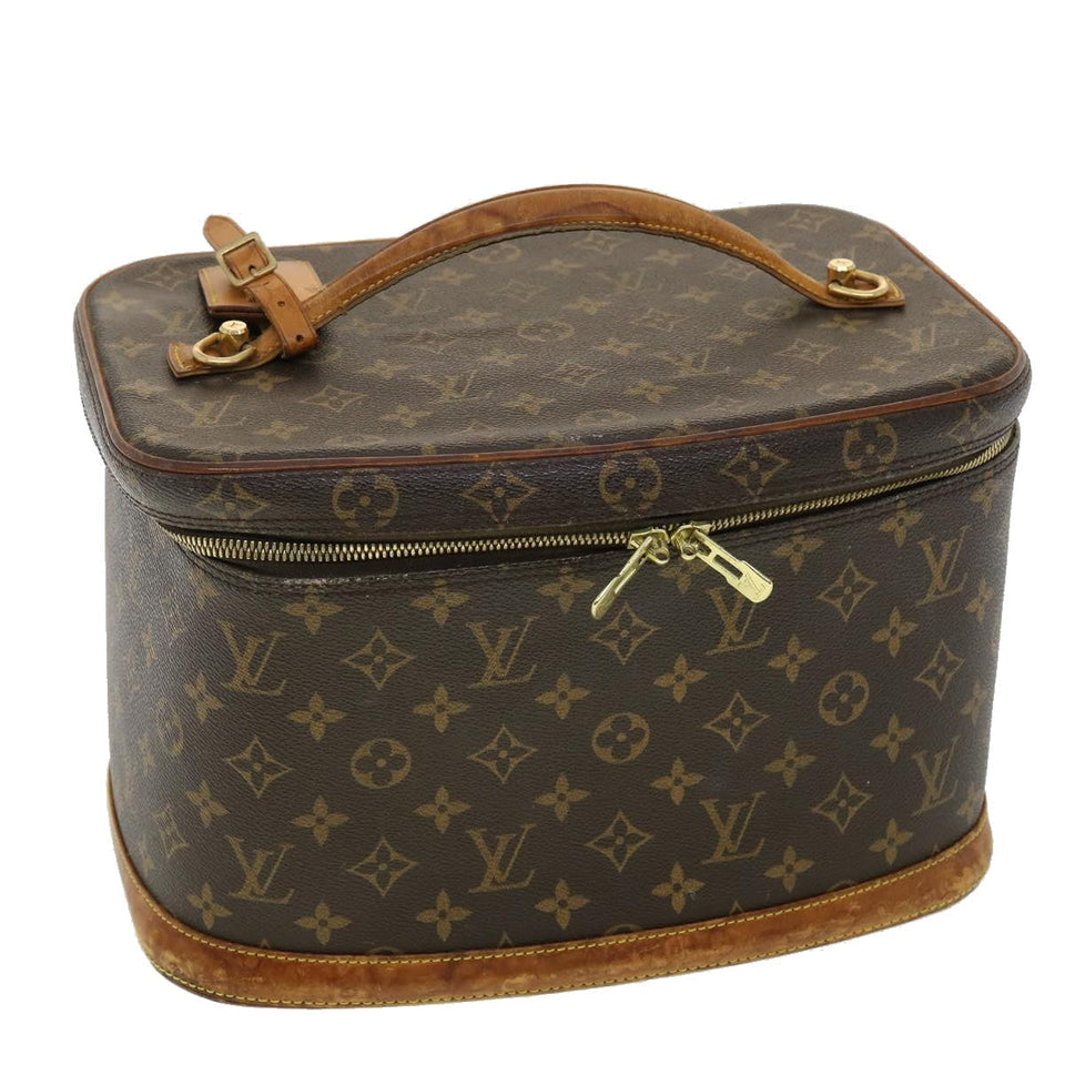 Louis Vuitton Monogram Nice Hand Bag 2way LV Auth ac1149