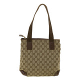 Gucci GG Canvas Tote Bag Beige ac1327