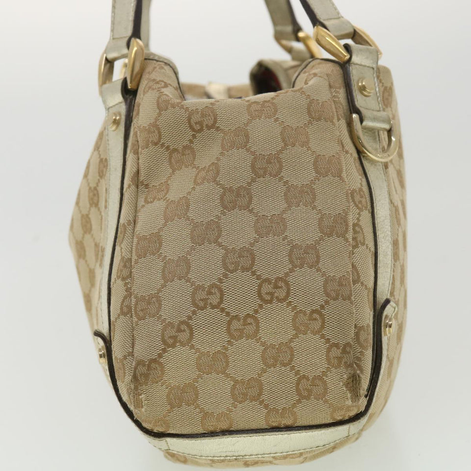 Gucci GG Canvas Shoulder Bag Beige 130736 ac1684
