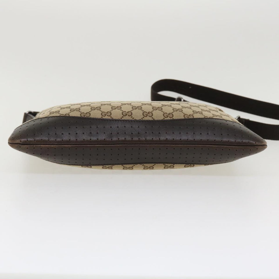 Gucci GG Canvas Shoulder Bag Canvas Beige Brown 145856 ac1754