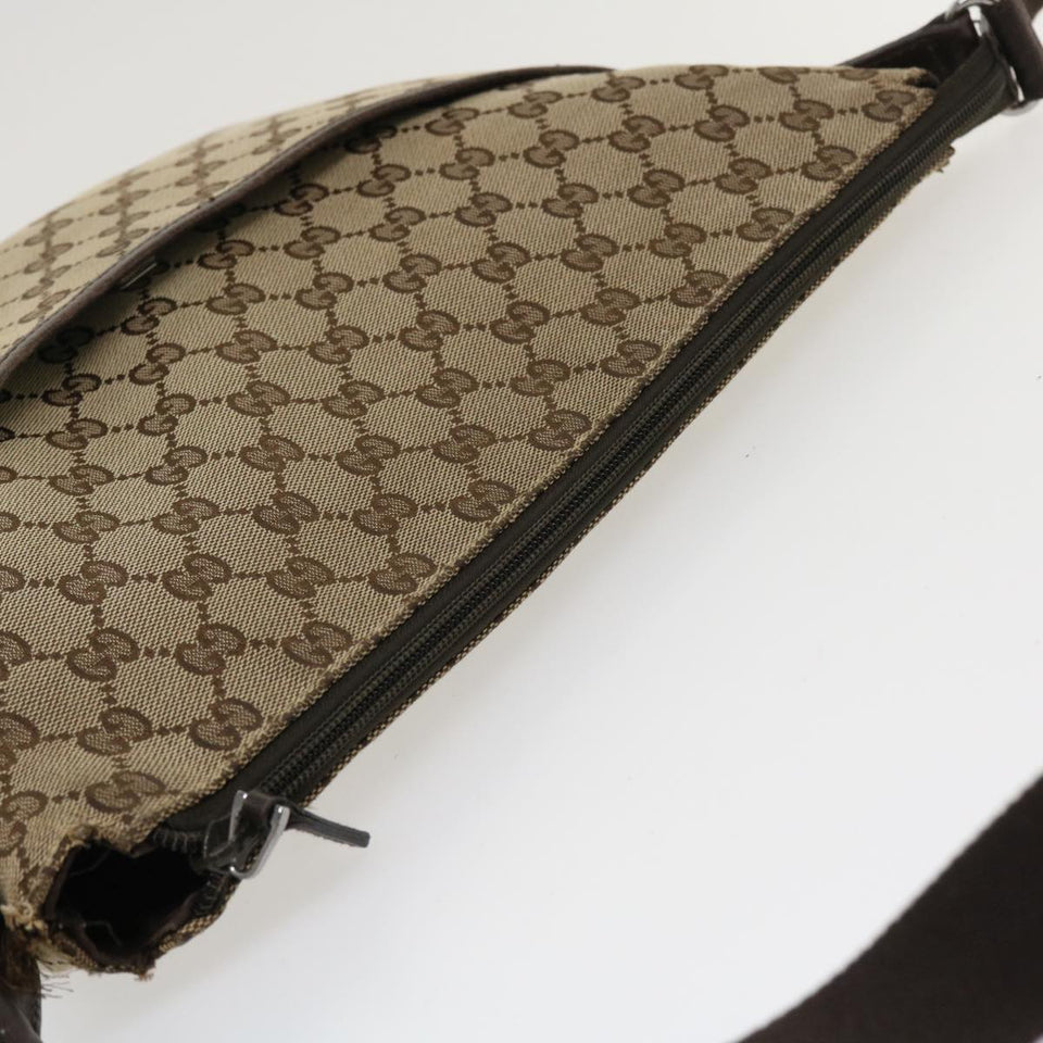Gucci GG Canvas Shoulder Bag Canvas Beige Brown 145856 ac1754