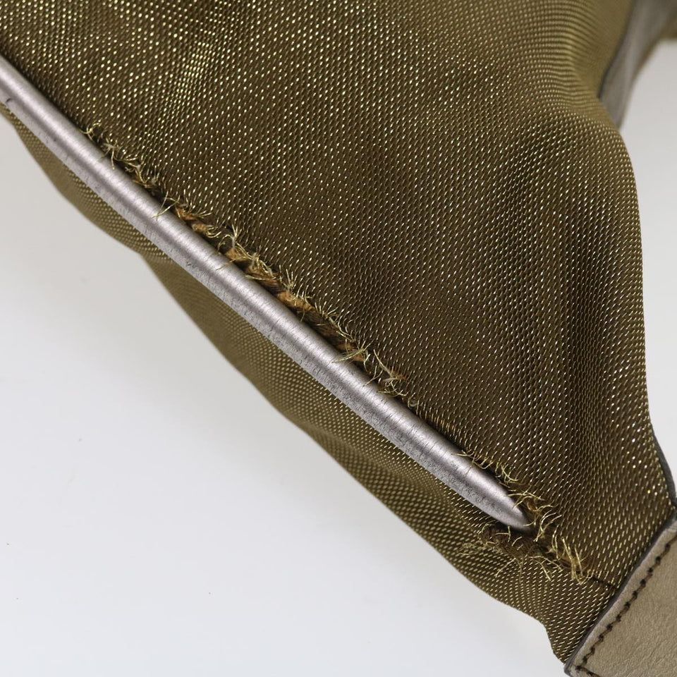 Gucci Sherry Line Shoulder Bag Canvas Gold ac1764