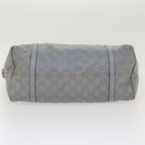 Gucci GG Canvas Shoulder Bag Leather Light Blue 197953 ac1765