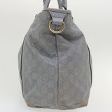 Gucci GG Canvas Shoulder Bag Leather Light Blue 197953 ac1765
