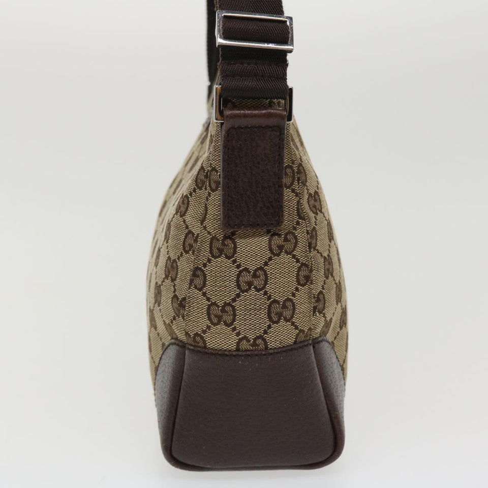Gucci GG Canvas Shoulder Bag Canvas Beige Brown 114273 ac1767