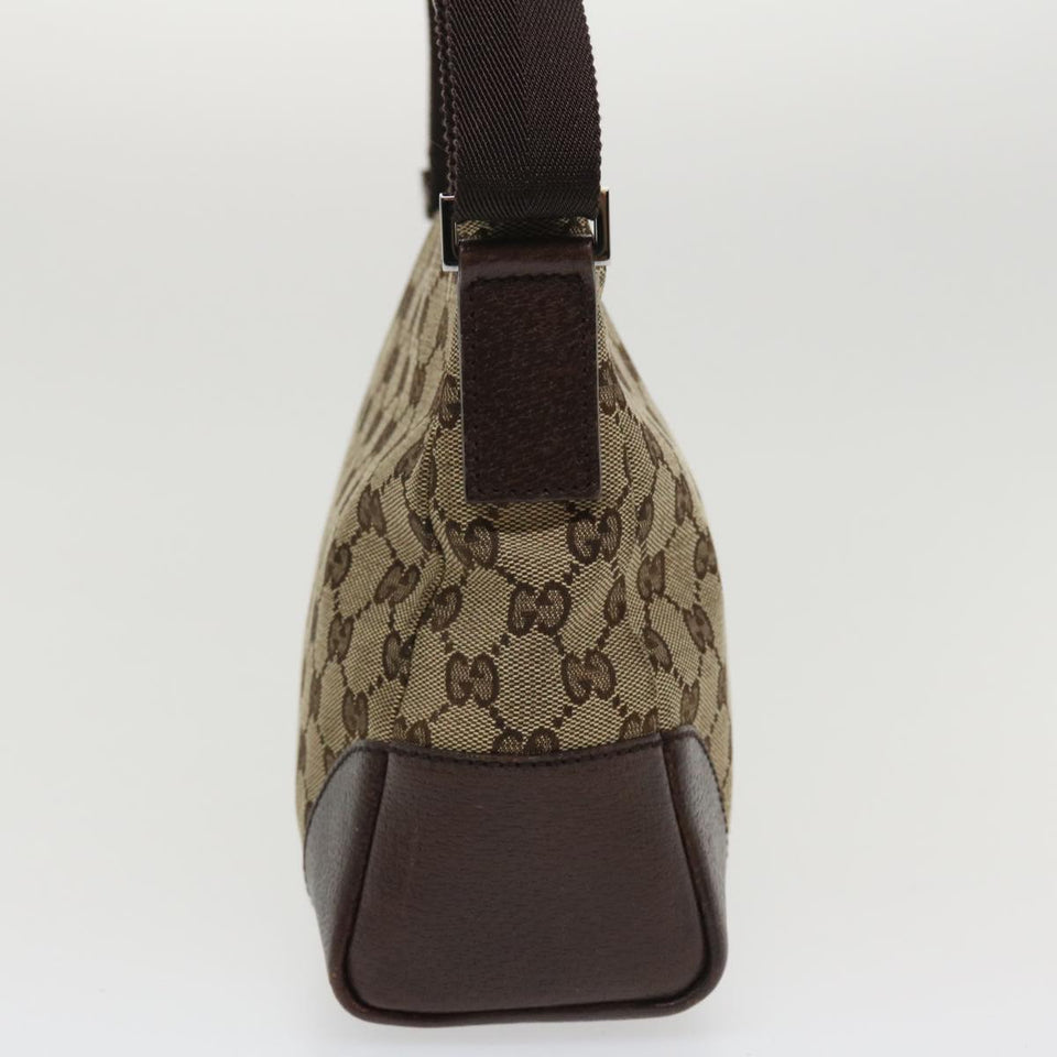 Gucci GG Canvas Shoulder Bag Canvas Beige Brown 114273 ac1767