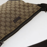 Gucci GG Canvas Shoulder Bag Canvas Beige Brown 114273 ac1767