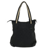 Gucci GG Canvas Tote Bag Black White 0190402 ac1822