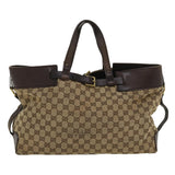 Gucci GG Canvas Hand Bag Beige 106251 ac1823