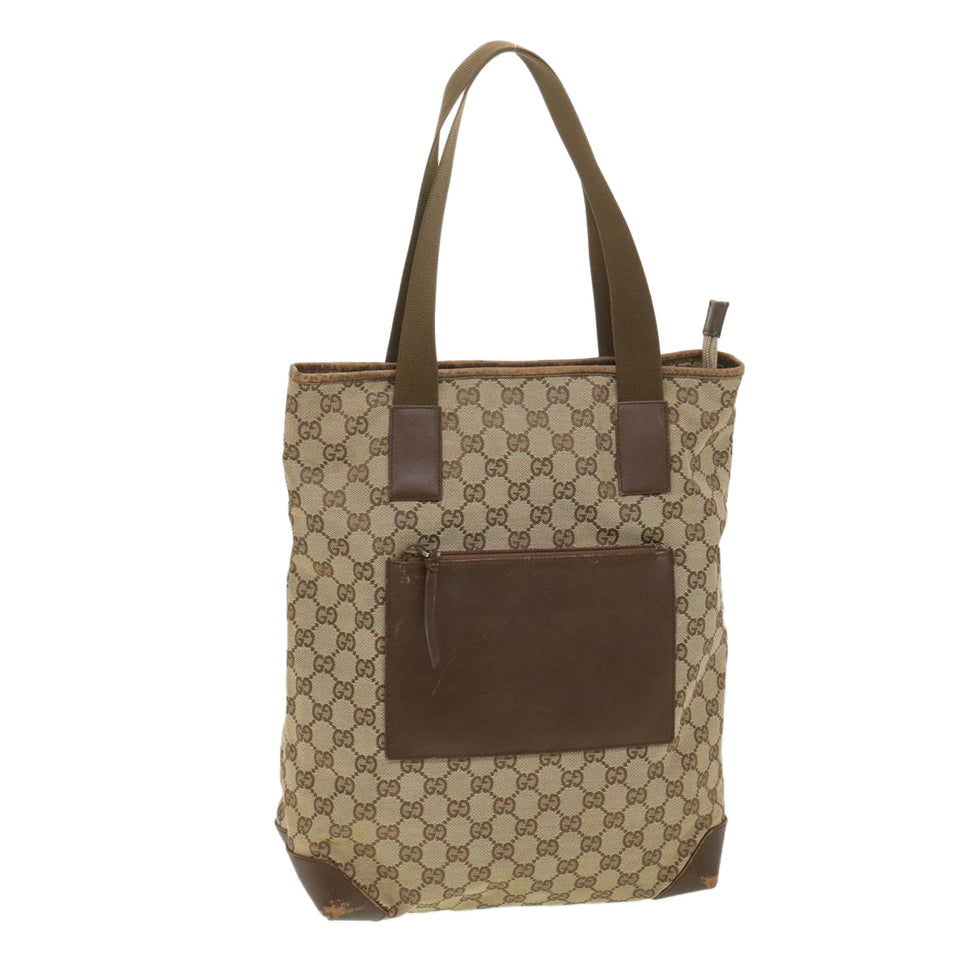 Gucci GG Canvas Tote Bag Beige Brown 0190401 ac1839