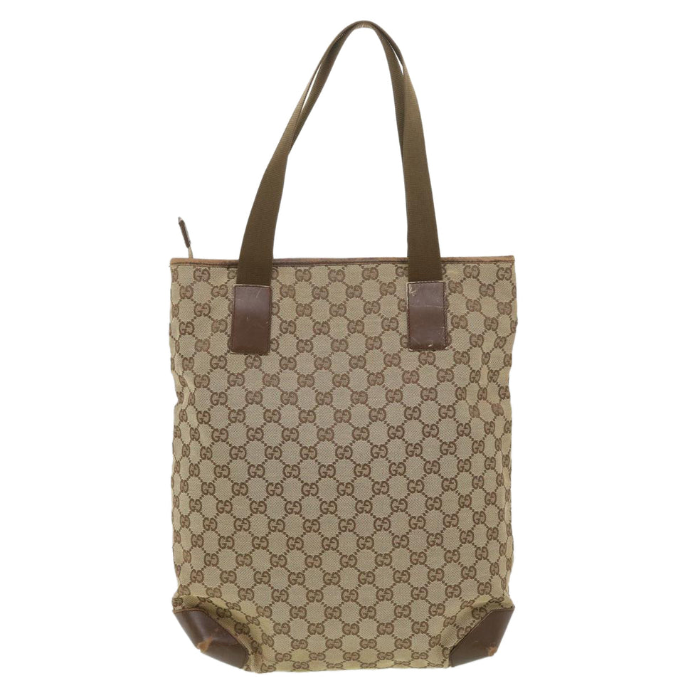Gucci GG Canvas Tote Bag Beige Brown 0190401 ac1839