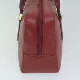 Luxury Burberry Shoulder Bag Leather Red Auth ac2696