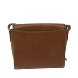 Luxury BurberrySs Shoulder Bag Leather Brown Auth ac2838