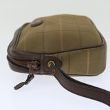 Luxury BurberrySs Nova Check Clutch Bag Canvas Beige Auth ac2857
