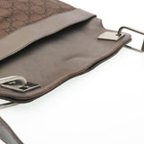 Gucci GG Canvas Shoulder Bag Canvas Brown ac587