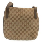 Gucci GG Canvas Shoulder Bag Beige 122793 ac588