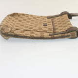 Gucci GG Canvas Shoulder Bag Beige 122793 ac588