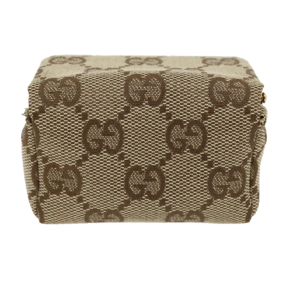 Gucci GG Canvas Pouch Beige ac929