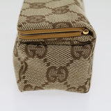 Gucci GG Canvas Pouch Beige ac929