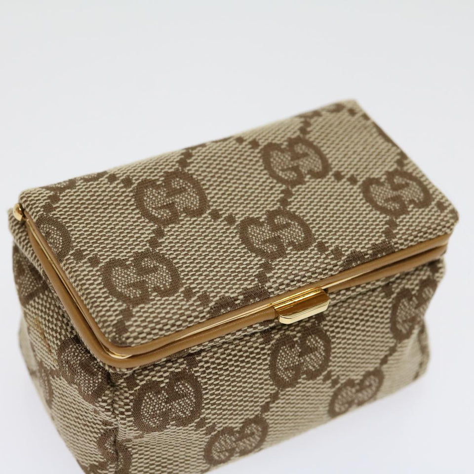 Gucci GG Canvas Pouch Beige ac929