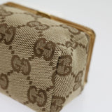 Gucci GG Canvas Pouch Beige ac929