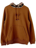 Luxury Burberry Vintage Check Hoodie Birch Brown