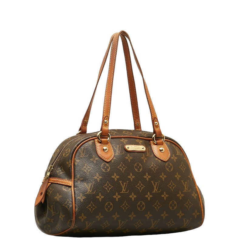 Louis Vuitton Monogram Handbag PVC/Leather Brown
