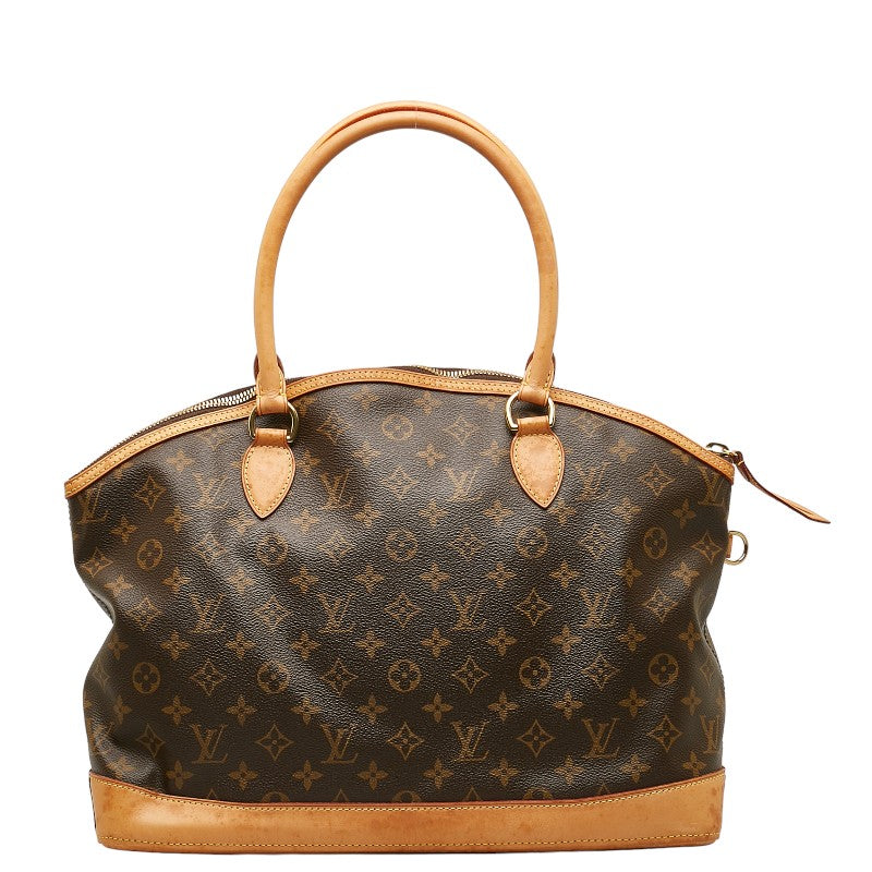 Louis Vuitton Monogram Handbag Leather Brown & Gentlemen