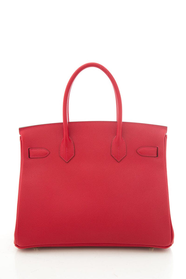 HermesRouge Casaque Epsom Leather Birkin 30 CM