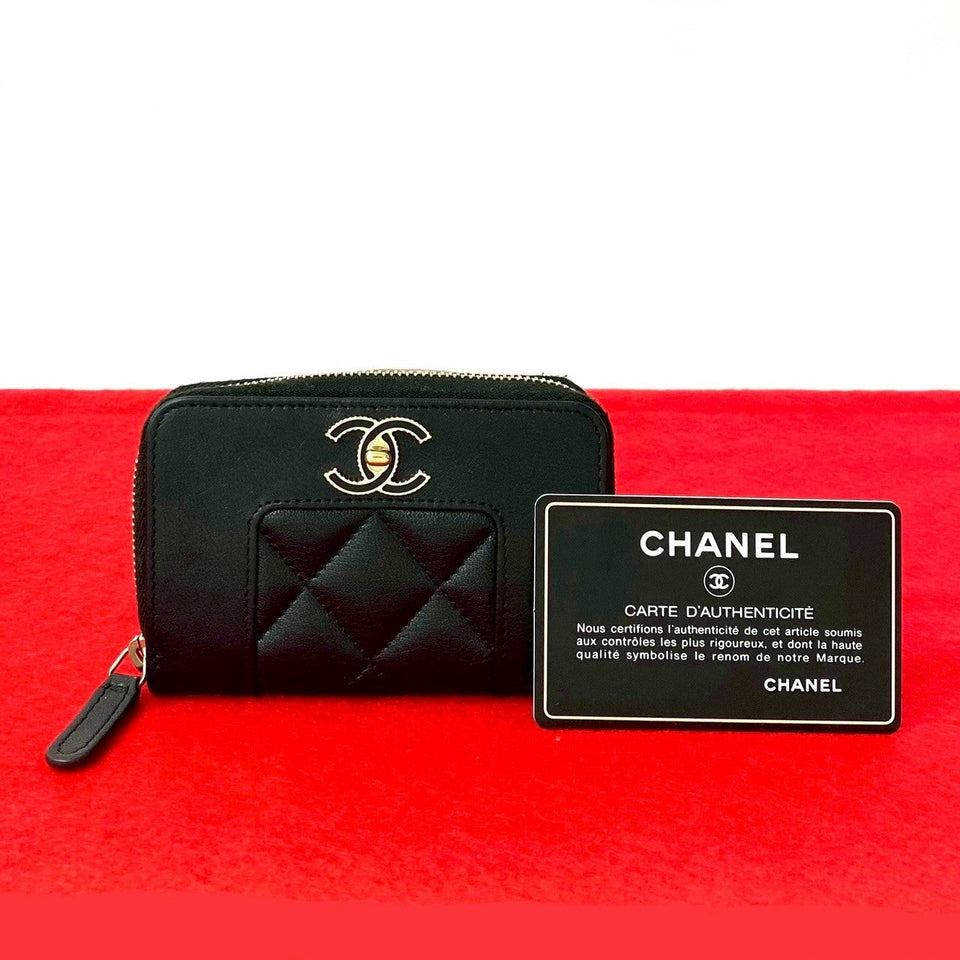 Chanel Mademoiselle Lambskin Coin Case