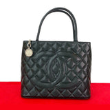 Chanel Matelasse Caviar Leather Tote Bag