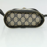 Gucci Sherry Line GG Canvas Waist Bag PVC Leather Beige Navy Red am3111