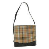 Luxury Burberry Nova Check Shoulder Bag Beige Auth am3155