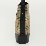 Luxury Burberry Nova Check Shoulder Bag Beige Auth am3155