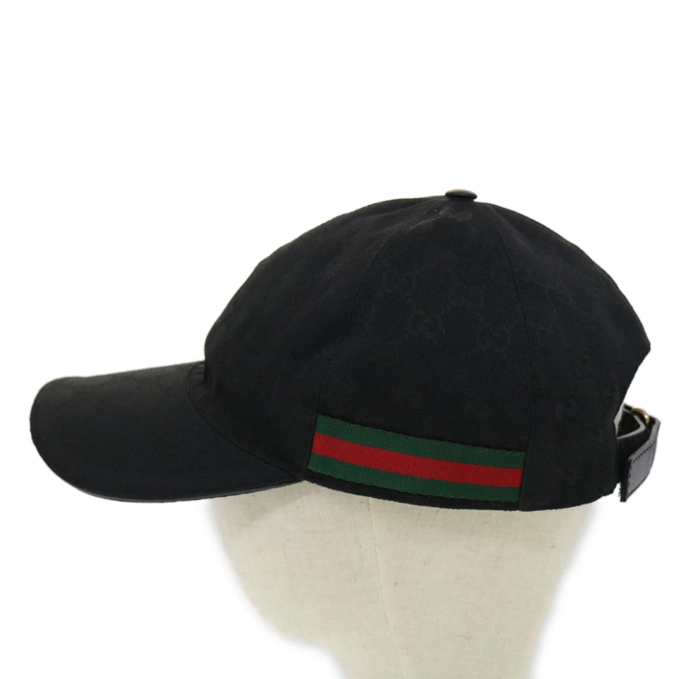 Gucci Web Sherry Line GG Canvas Cap Black Green Red am3211