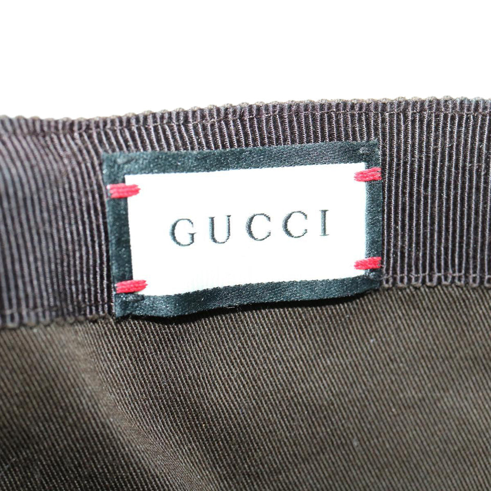 Gucci Web Sherry Line GG Canvas Cap Beige Green Red am3212