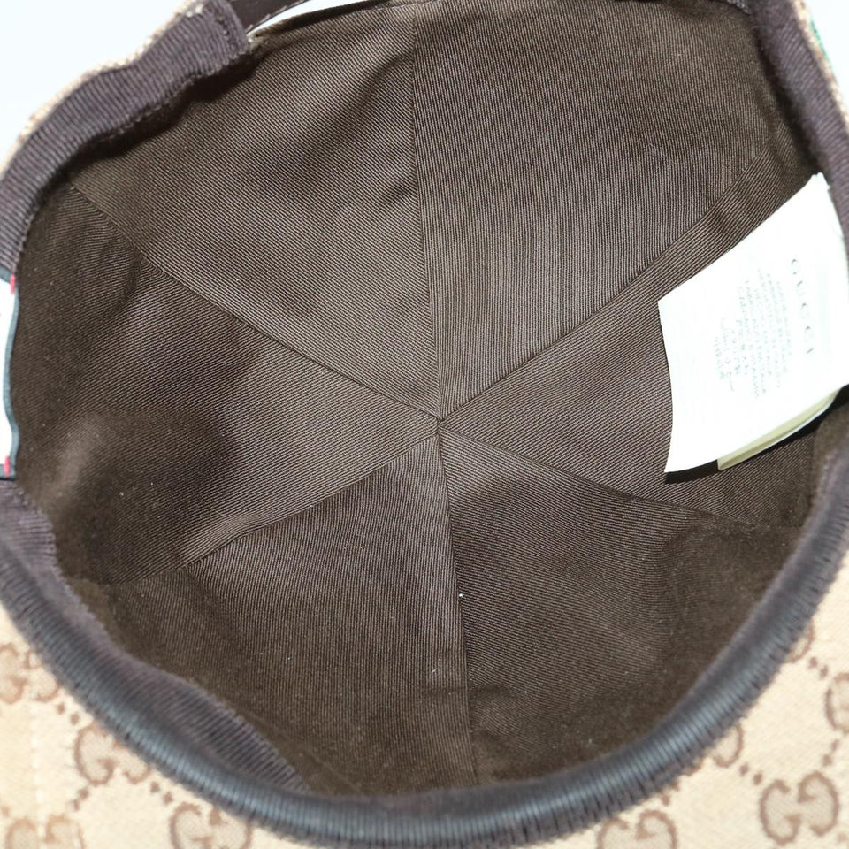 Gucci Web Sherry Line GG Canvas Cap Beige Green Red am3212
